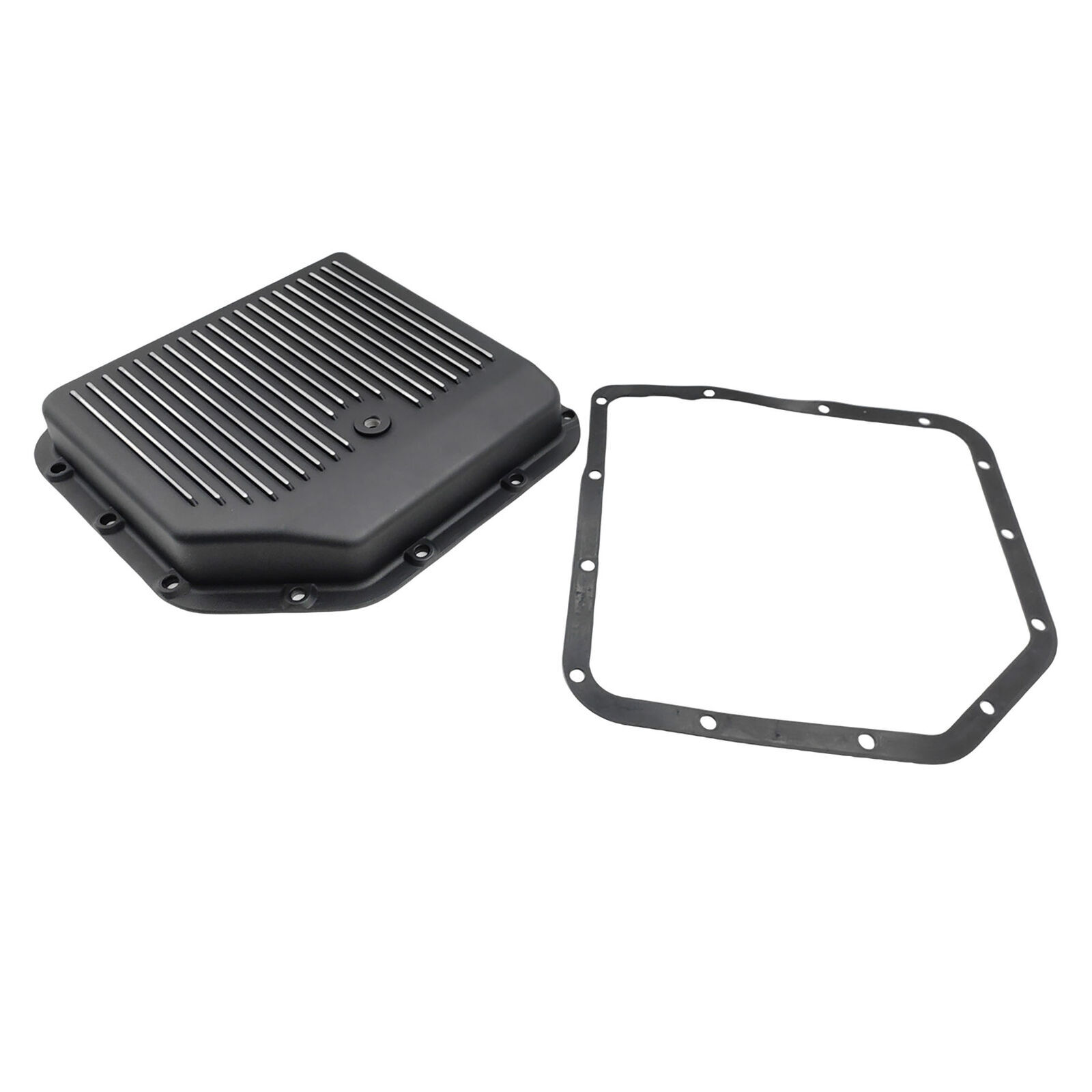 Ford C4 High Volume Cast Aluminum Transmission Oil Pan – Finned Black, 1.750qt Extra Capacity, Speedmaster PCE221.1022.02