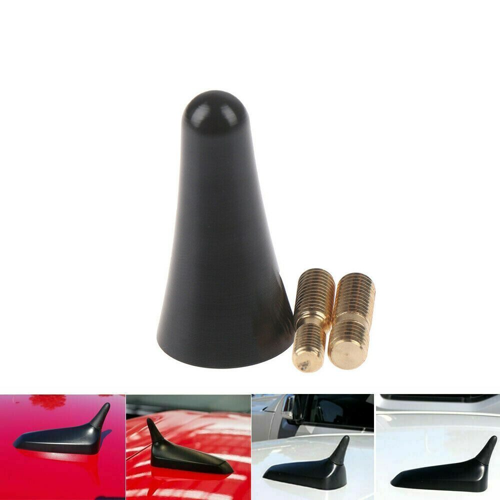 Stubby Bee Sting Antenna For Mini Cooper Black & Carbon Fiber 7.5cm AM/FM