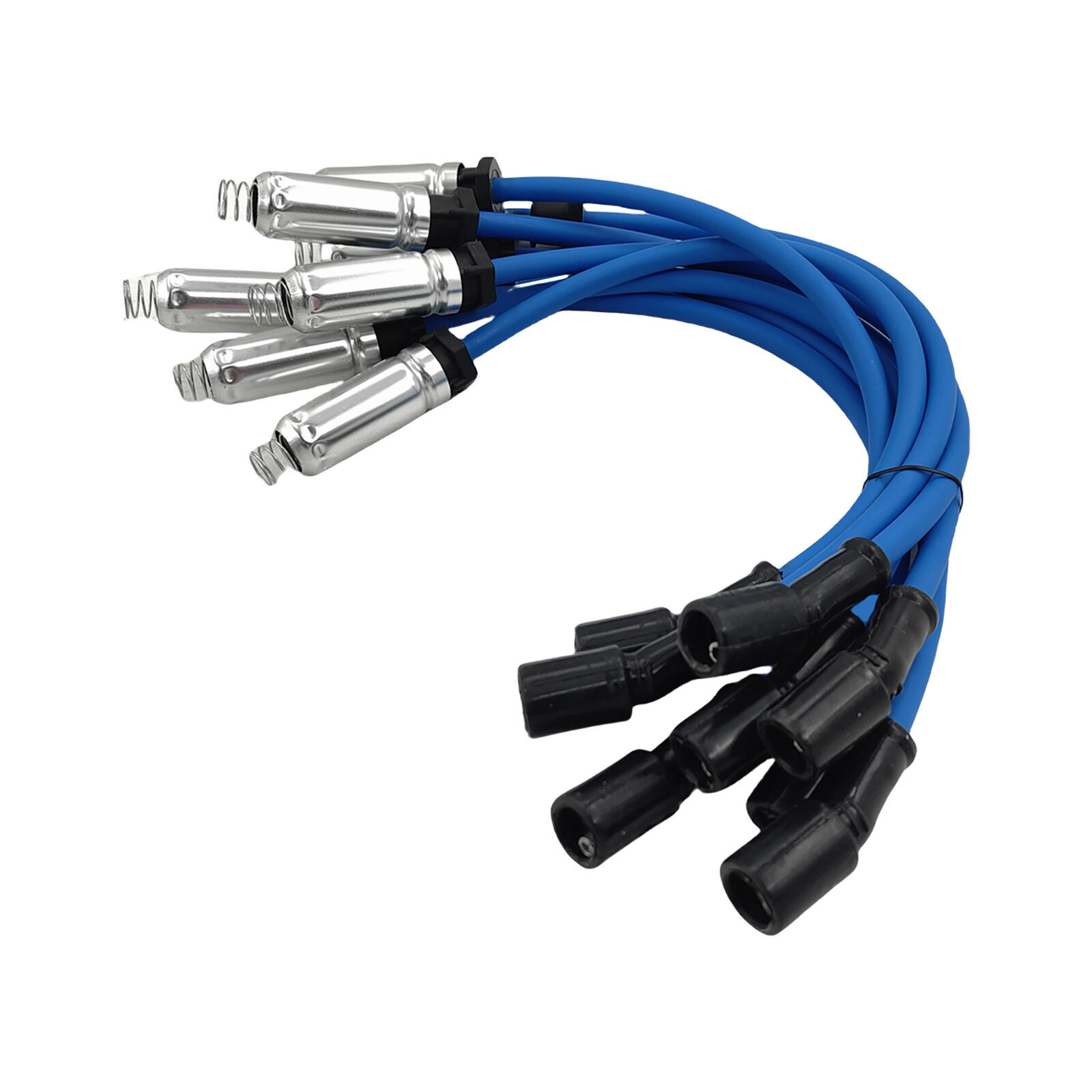 NGK Spark Plug Wire Set For Toyota Hilux Prado 3.4L V6 5VZ-FE 1996-2005, Blue Silicone