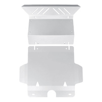 Steel Bash Plate 3mm Silvery 2PCS Fit For Toyota Hilux N70 SR SR5 2005-2015 