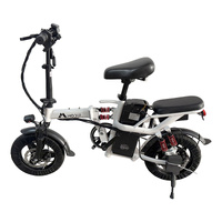 Adult 1000W 50km/h Electric Bike Foldable E Bicycle Mountain e Bike 3 Speed White