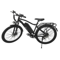 Brushless Motor EBike Off Road 7 Speed Mountain Ebike Black Adult Electric Bike 26'' 1500W