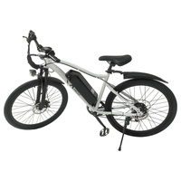 Electric Bike 26'' E-MTB 48V Ebike Adult off Road City Bicycle Commuter White 1500W 