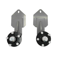Pair 5 Lug Shipping Container Wheels With Hub 5x4.75 Fit For 20ft & 40ft Container
