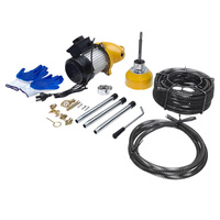 500W Plumbing Sewerage Pipe 20m Cable Drain Cleaner Machine Snake Electric