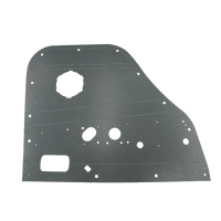 2 x Grey Rear ABS Waterproof Door Cards for Toyota Landcruiser 80 Series Electric