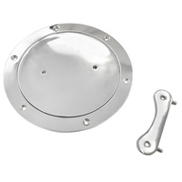 205 mm Inspection Port Deck Plate With Key 316 Stainless Steel