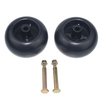  2 x 5" Deck Wheels & Bolts Fit For HUSQVARNA Ride On Mowers 532 13 39-57 , 532193406