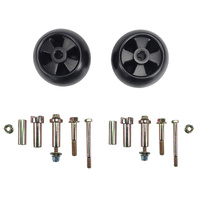 Fit For John Deere Ride On Mowers AM116299 AM133602 M111489 2Pcs 5" Deck Wheels Axle Kits
