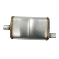2" Stainless Steel Sports Exhaust Muffler Centre/ Offset 4" x 9" x 14"