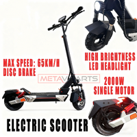 2000W Electric Scooter Dual Motor 80KM/H 60KM Foldable Adult Off Road E-Bike
