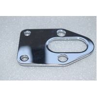 SMALL CHROME STEEL BLOCK CHEVY FUEL PUMP BLOCK OFF PLATE sbc 327 350 383 350 383