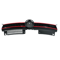 FRONT UPPER GRILLE FOR VOLKSWAGEN GOLF MK6 2009-2013 GTI BLACK & RED
