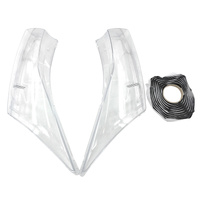 Pair Left + Right Headlight Lens Cover Fit For Holden Chevrolet Cruze 2008-2014