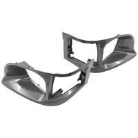 Pair Of Grey Headlight Corner Light Case Rim Fit For Toyota Hiace LH RZH 1998-2005