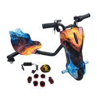 Electric Drift Go Kart for Kids – 3-Wheel Ride On Trike with Bluetooth & 350W [Ice & Fire]