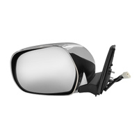 3 Pins Door Mirror Assembly Left Hand Side Chrome Cover Fit For Toyota Prado 120 Series 2002-2009
