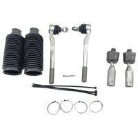 6 Pcs Rack Ends Tie Rod Ends Boots Fit For Toyota Prado 90 95 Series 4WD 1996-2003