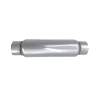 2.5" 12" Long Exhaust Hotdog Resonator Muffler Glass Pack High Flow Fit For Megapower