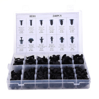 Plastic Car Door Trim Clips Bumper Rivets Screws Panel Push Fastener Kit 240pcs