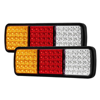 2 x Trailer Rear Tail Light 75LED Caravan Boat Truck Indicator 12V ADR