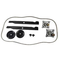 Deck Rebuild Kit Fit For 42" Husqvarna Craftsman Spindles Belt Pulley Blades