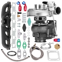 T3 Turbo Exhaust Manifold Kit For Nissan Safari Patrol 4.2L TD42 GU GQ Y60/Y61