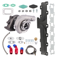 T3T4 T04E Turbo Manifold Kit For Nissan Patrol Safari Y60 Y61 TD42 TB42 Oil Cold