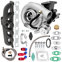 Exhausted manifold + T3 Turbo turbocharger Kit For 4.2 L TD42 Engine Oil Cooled