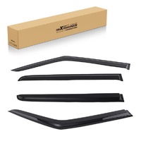 WeatherShield Rain Deflector Guards for Suzuki Swift 2011-2017 Mount Black