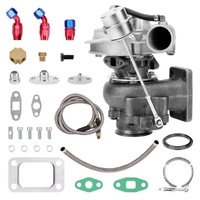 V-Band Flange Turbo Turbocharger Oil Line Kit for 4 6 Cyl 400+hp