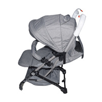 Grey Baby Stroller Foldable Carriage Infant Travel Pram Kids Toddler Pushchair