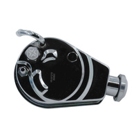 Power Steering Pump Fit For Chevrolet SB BB Saginaw Key Way 5/8 Shaft Chromed