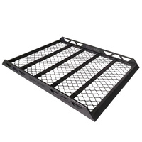 Powder Coated Black Aluminium Overhanging Roof Rack Ute Extended Roof Rack 2700x1350