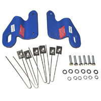 Front Rated Recovery Tow Points Fit For Mitsubishi Triton ML MN 2005 - 2015 4WD Set