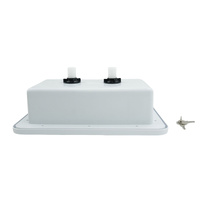 White External Shower Box Kit Fit For Caravan RV Camper Trailer Boat Exterior Faucet