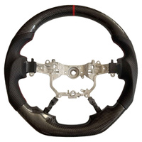 Fit For Toyota LandCruiser 200 Series VDJ200 URJ202 2016-2021 Carbon Fiber Steering Wheel Red Strip