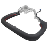 Fit For Tesla Model 3 Highland 2023-2025 Carbon Fiber Yoke Steering Wheel Red Strip