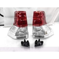 Pair Tail Light Lamp LED For Toyota Landcruiser Prado J150 2009-2013