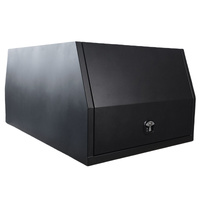 1200mm Long Black Aluminium Flat Plate Canopy