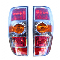 Pair Tail Lights Fit For Mazda BT50 XTR UTE 2008-2011 Left + Right Chrome