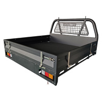 Black Powder Coated Heavy Duty Steel Flat Tray for Dual Cab Ute
