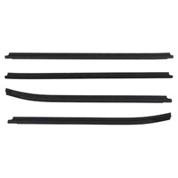 4pcs Black Outer Window Belt Mould Suits Toyota Hilux Double Cab SR5 2005-2015