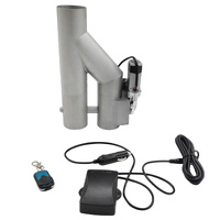 Y Steel Double Cut Off Pipe 2.5 Inch Electric Exhaust Downpipe Double Valve Kit