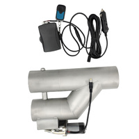 3 Inch Y Pipe Dump Valve Electric Exhaust Cut Off Dual Valve Set With Remote Control